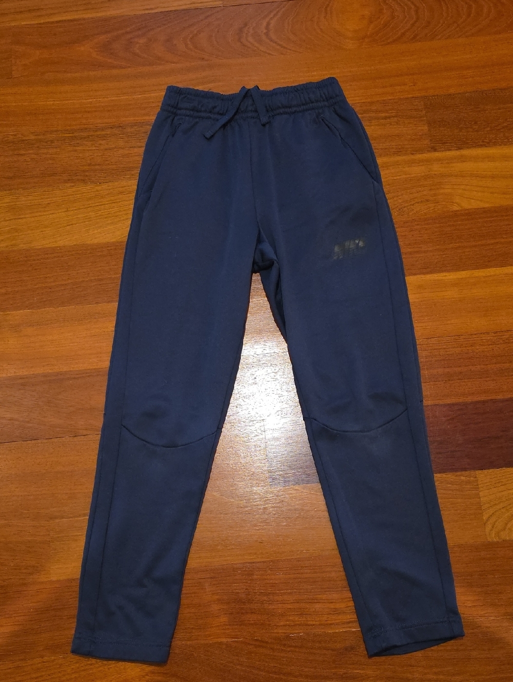 Nike Dri-Fit Fleece-lined Boys Navy Blue Athletic Pants, Size L